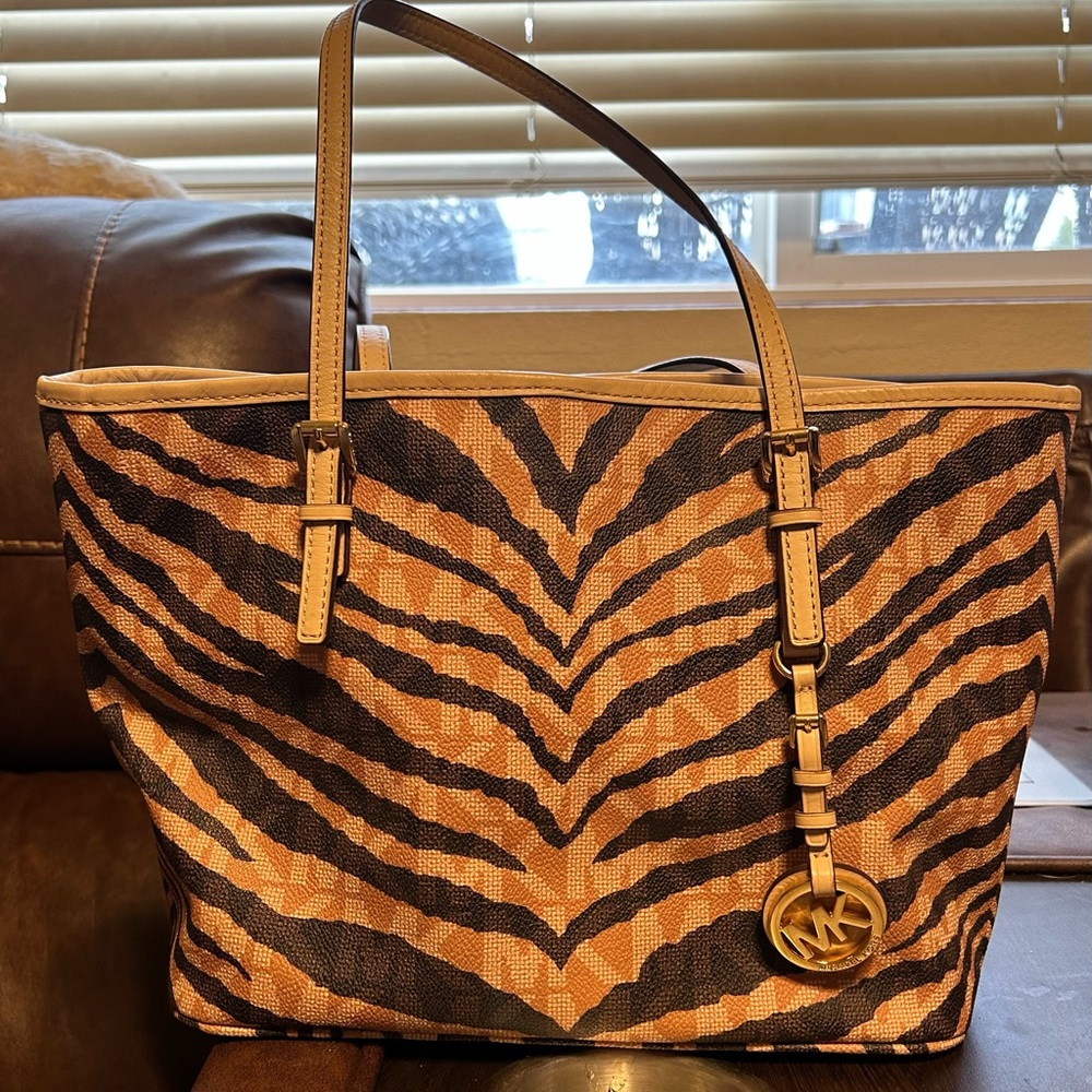 MK purse. Zebra.